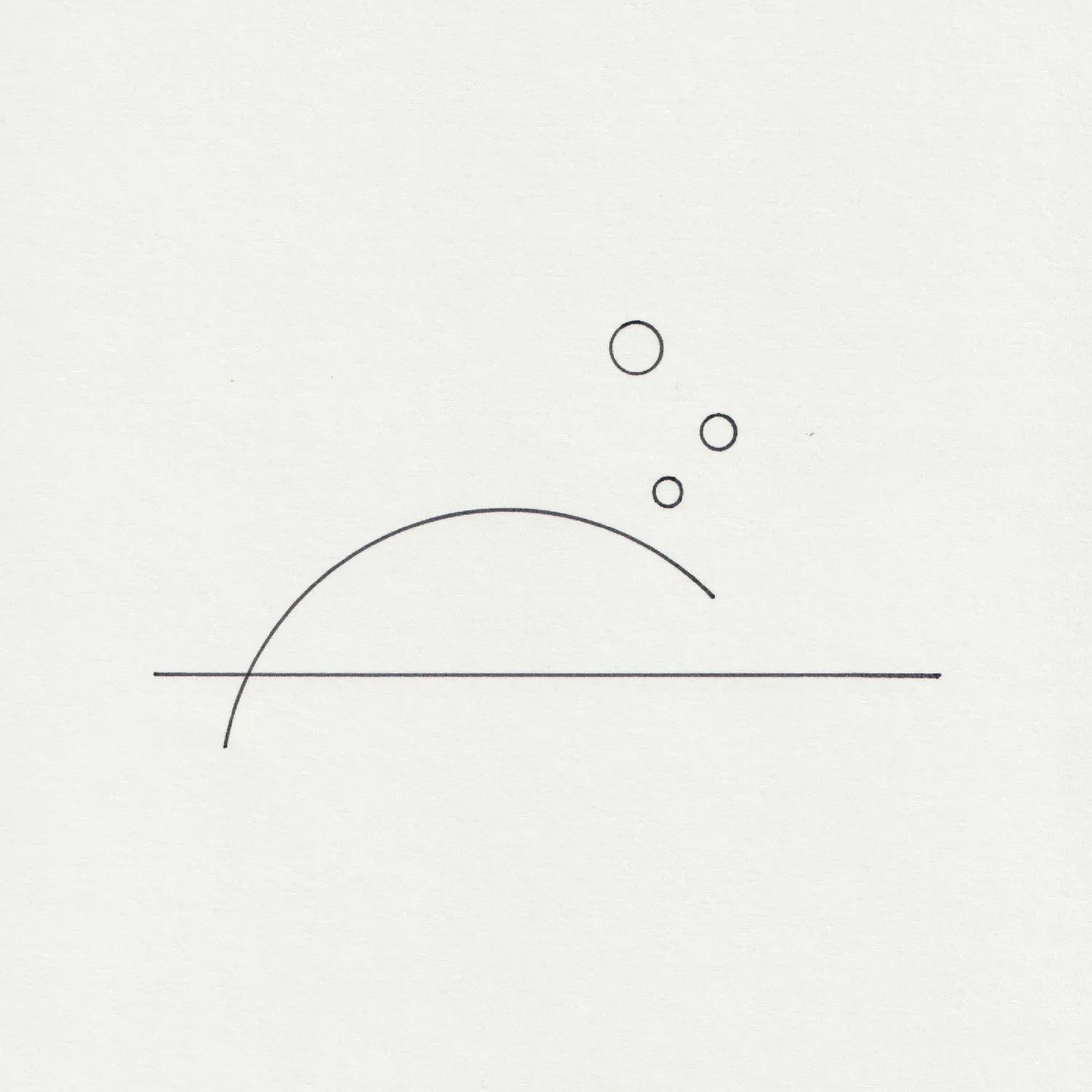 Minimal line drawing on paper.