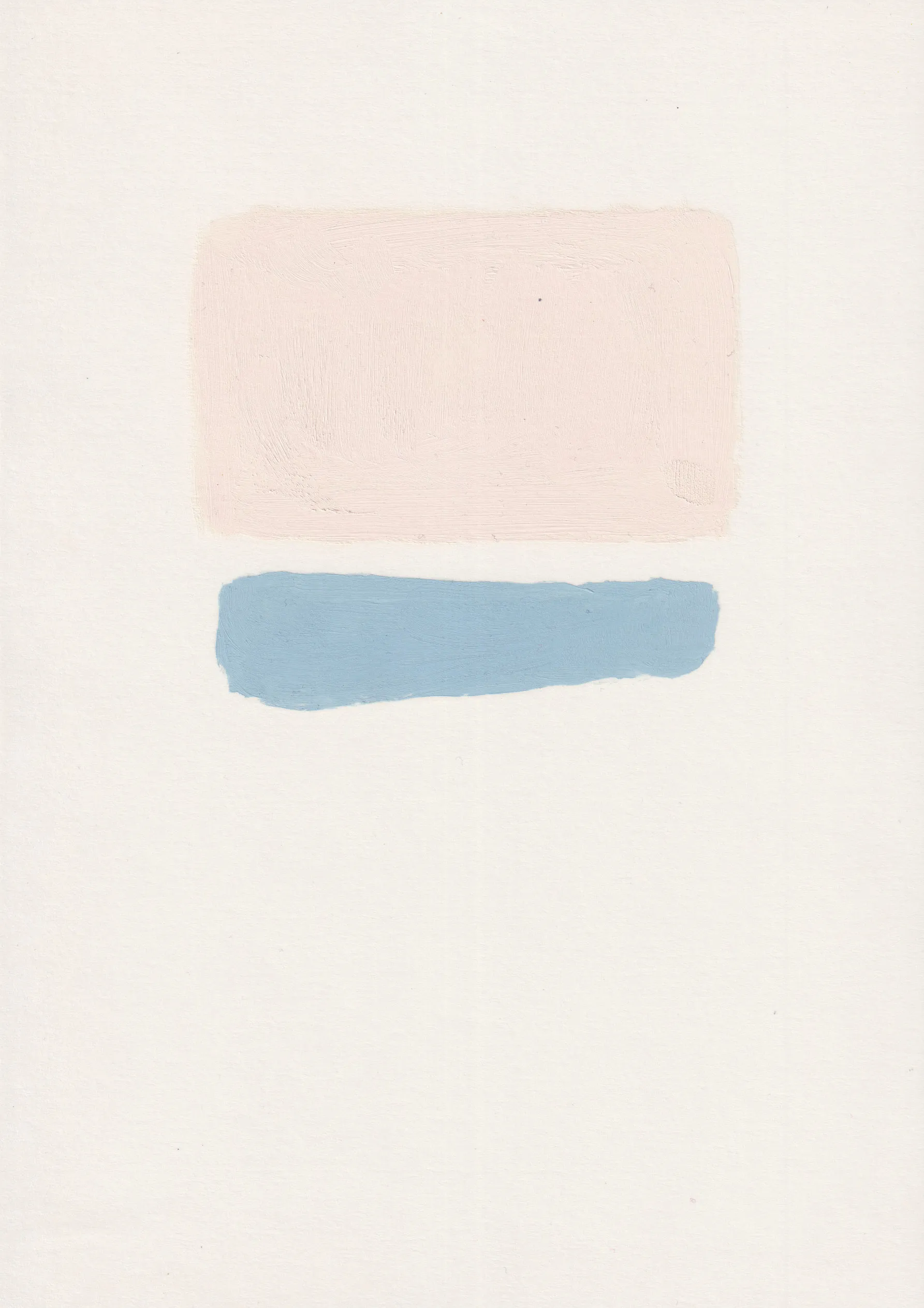Untitled abstract oil painting on paper.