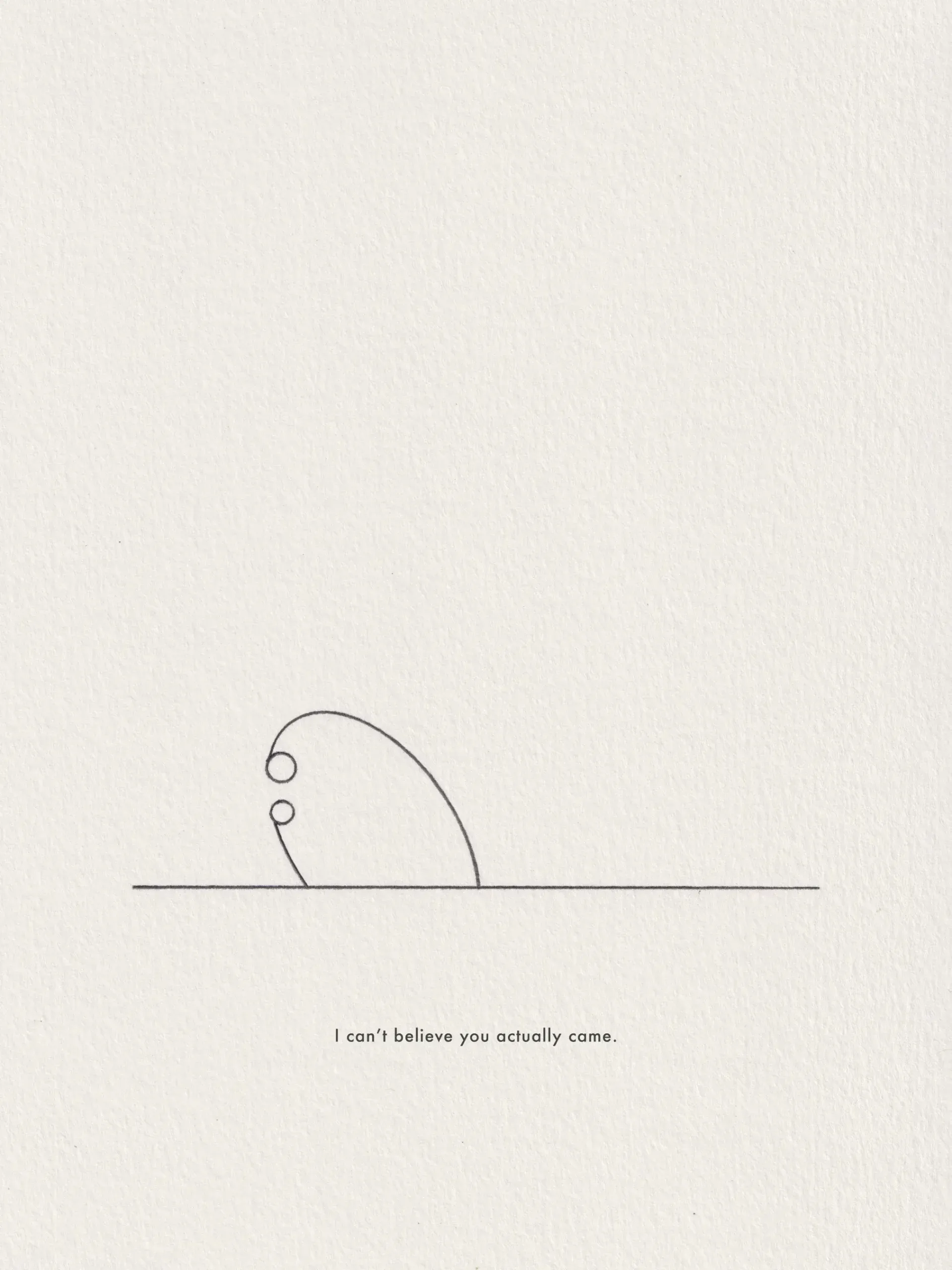 Pencil line drawing on paper, captioned 'Pieces of conversation' (1 of 2).