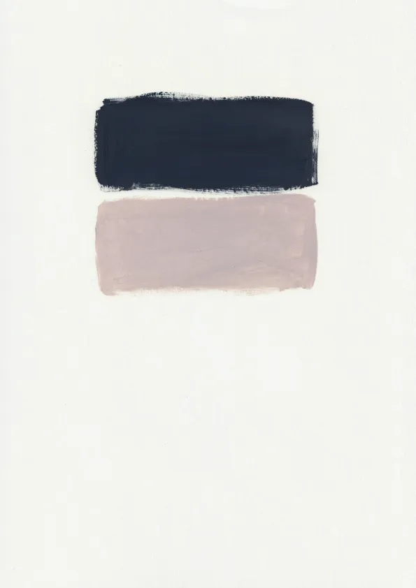 Untitled abstract oil painting on paper.
