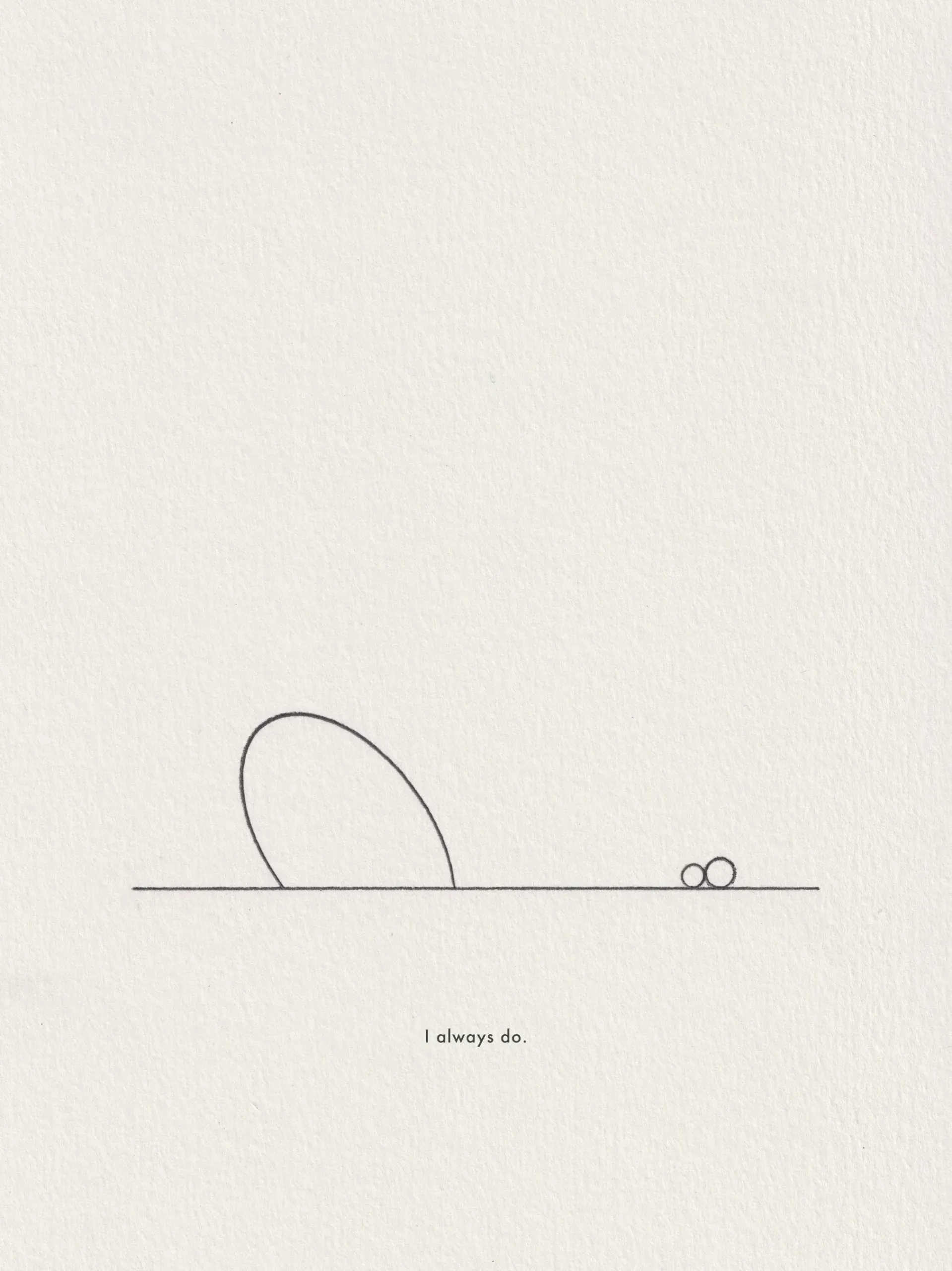 Pencil line drawing on paper, captioned 'Pieces of conversation' (2 of 2).