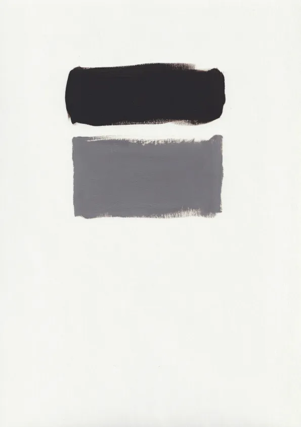 Untitled abstract oil painting on paper.