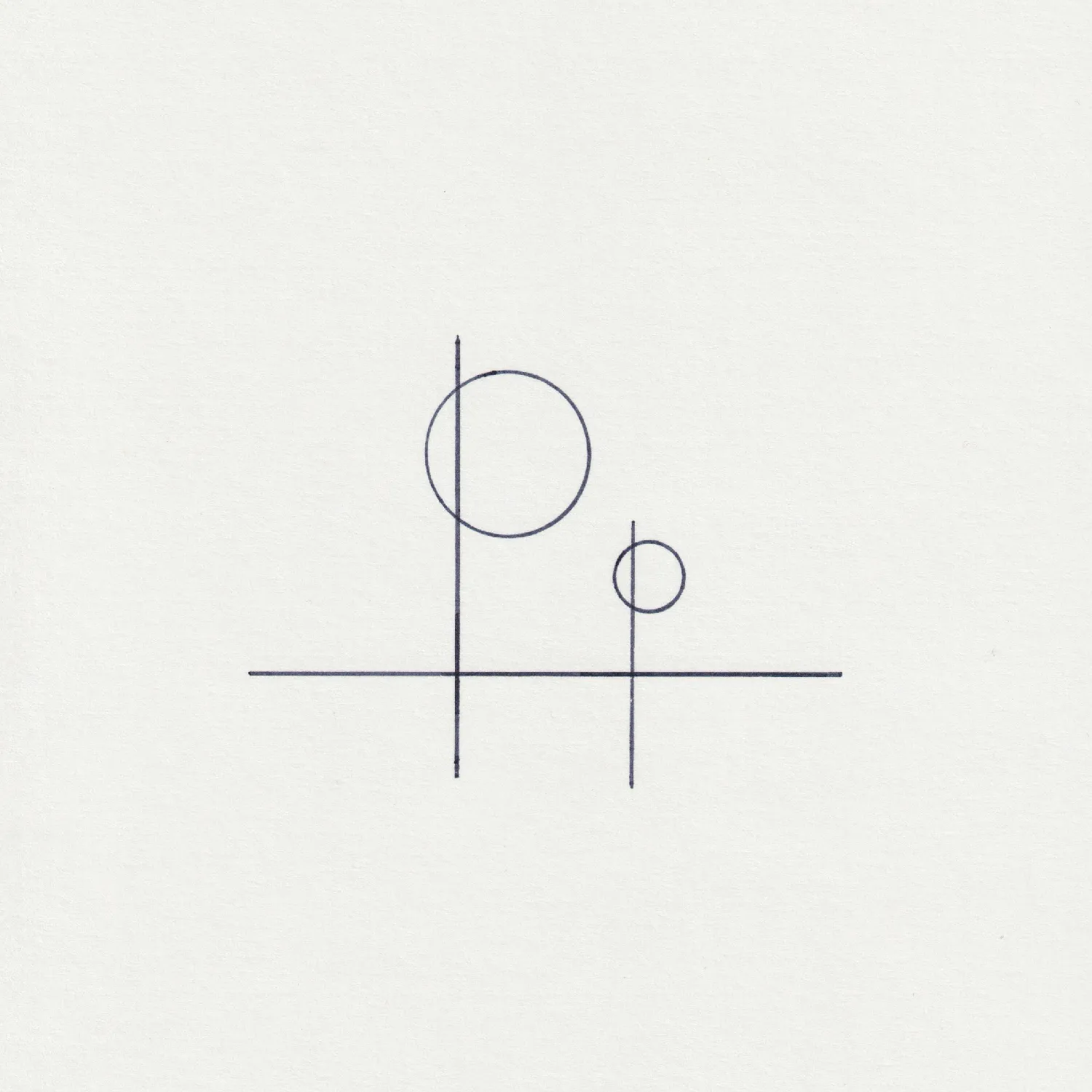 Minimal line drawing on paper.