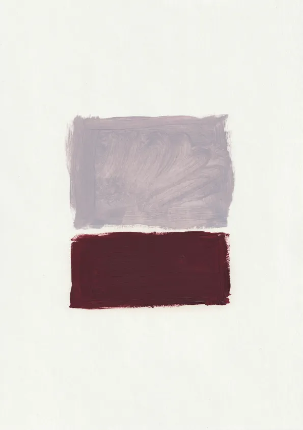 Untitled abstract oil painting on paper.
