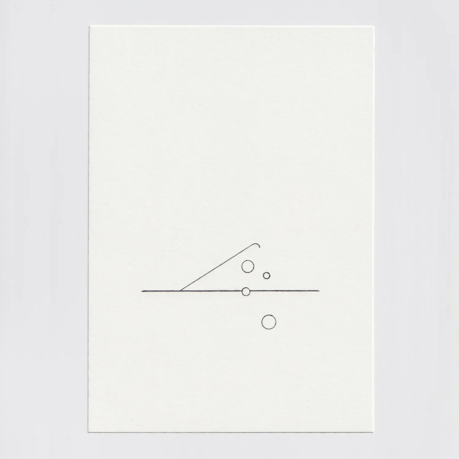Minimal line drawing on paper.