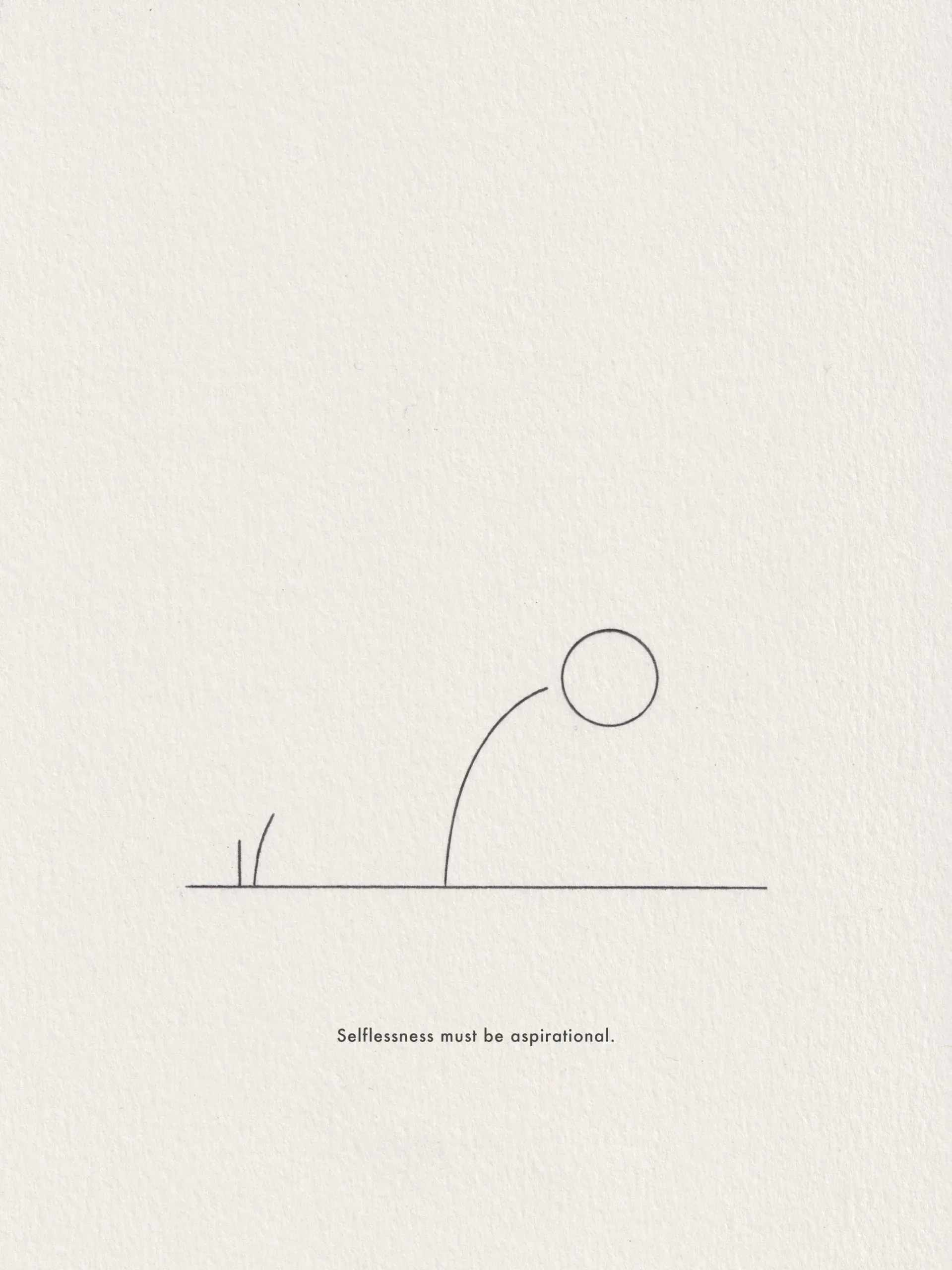 Pencil line drawing on paper, captioned 'If you're free, why the collapse?' (3 of 4).