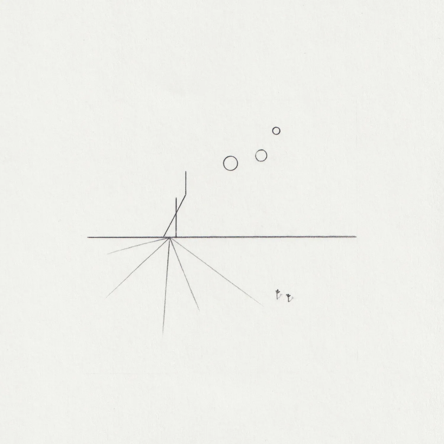 Minimal line drawing on paper.