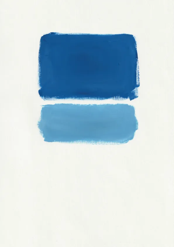 Untitled abstract oil painting on paper.