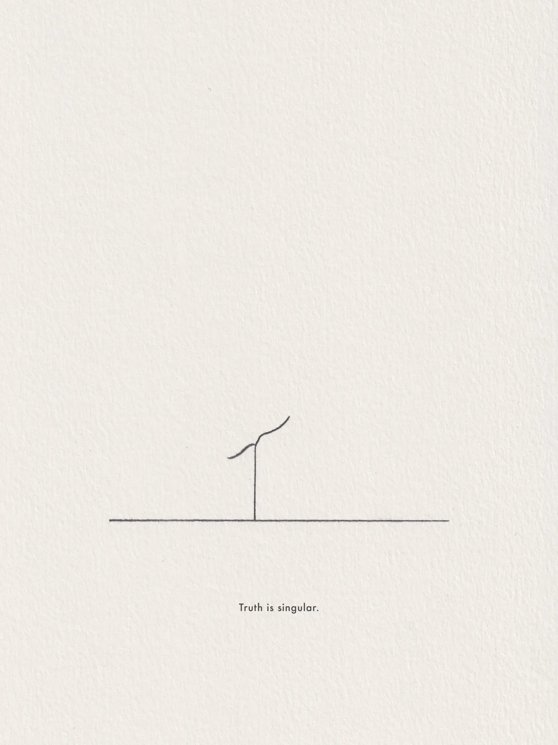 Pencil line drawing on paper, captioned 'If you're free, why the collapse?' (4 of 4).