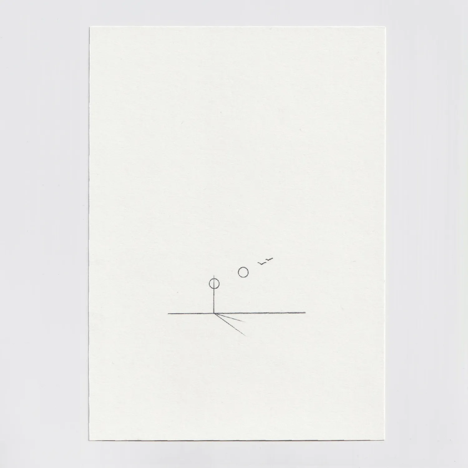Minimal line drawing on paper.
