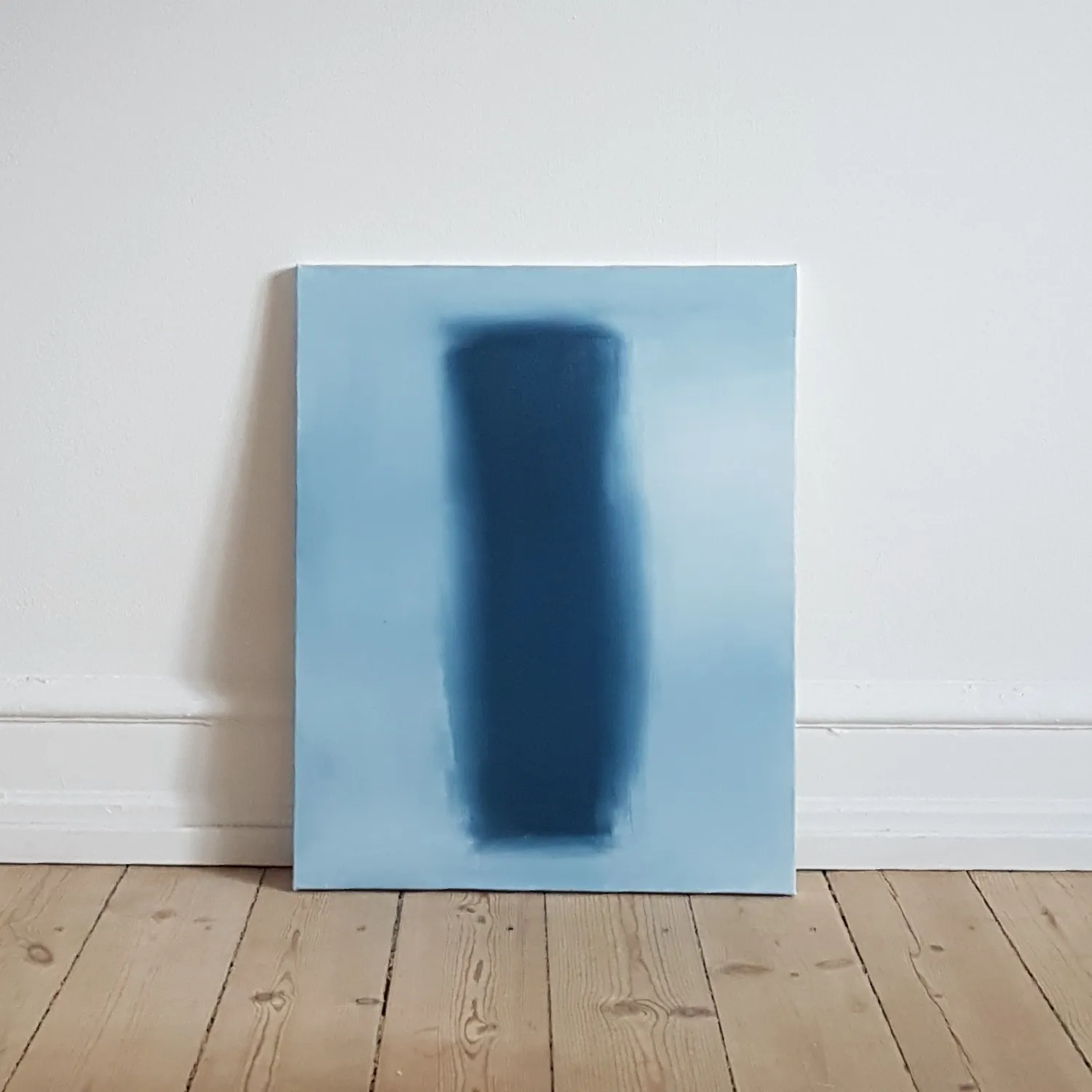 Untitled abstract oil painting on canvas.