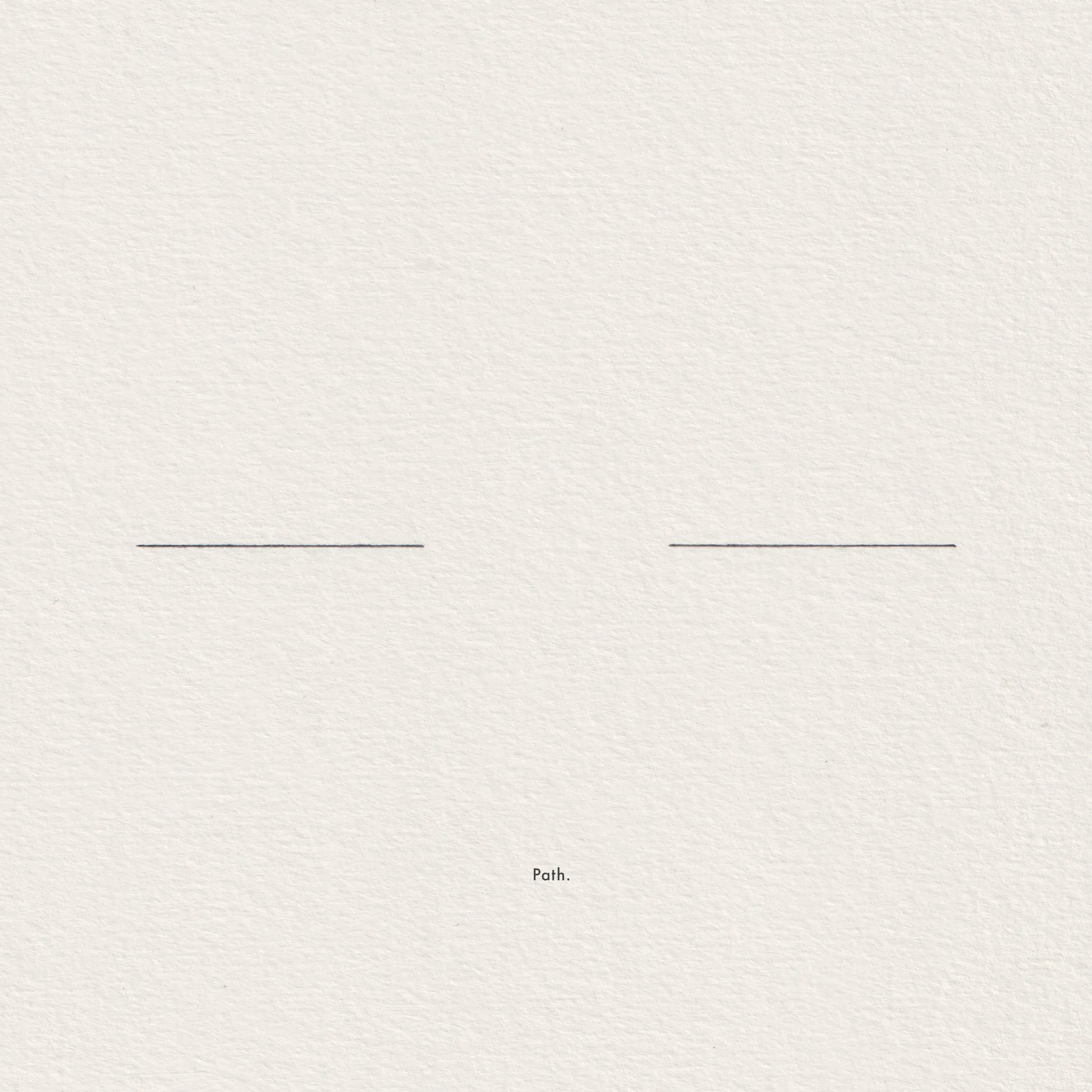 Pencil line drawing on paper, captioned 'Fighting entropy — Path.'