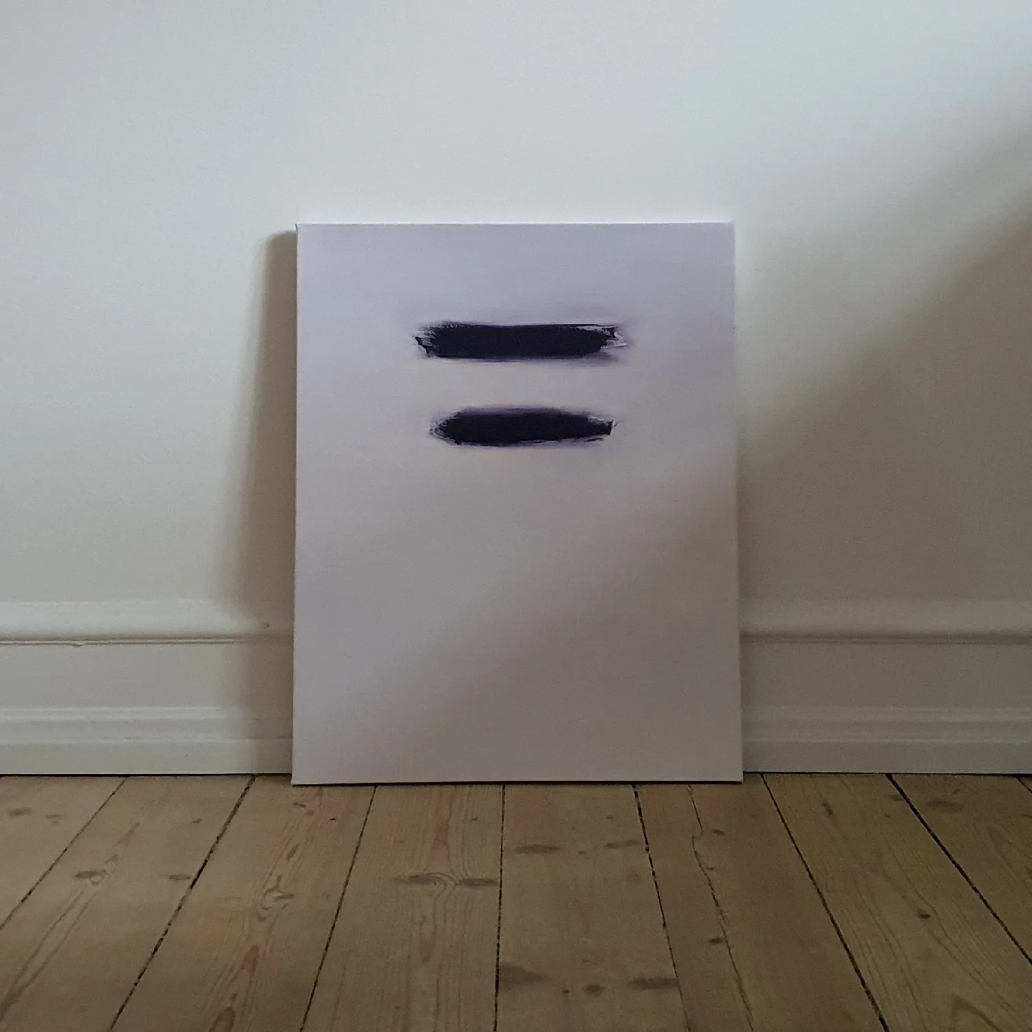 Untitled abstract oil painting on canvas.
