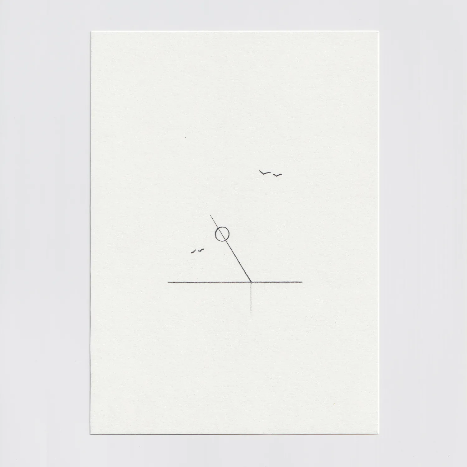 Minimal line drawing on paper.