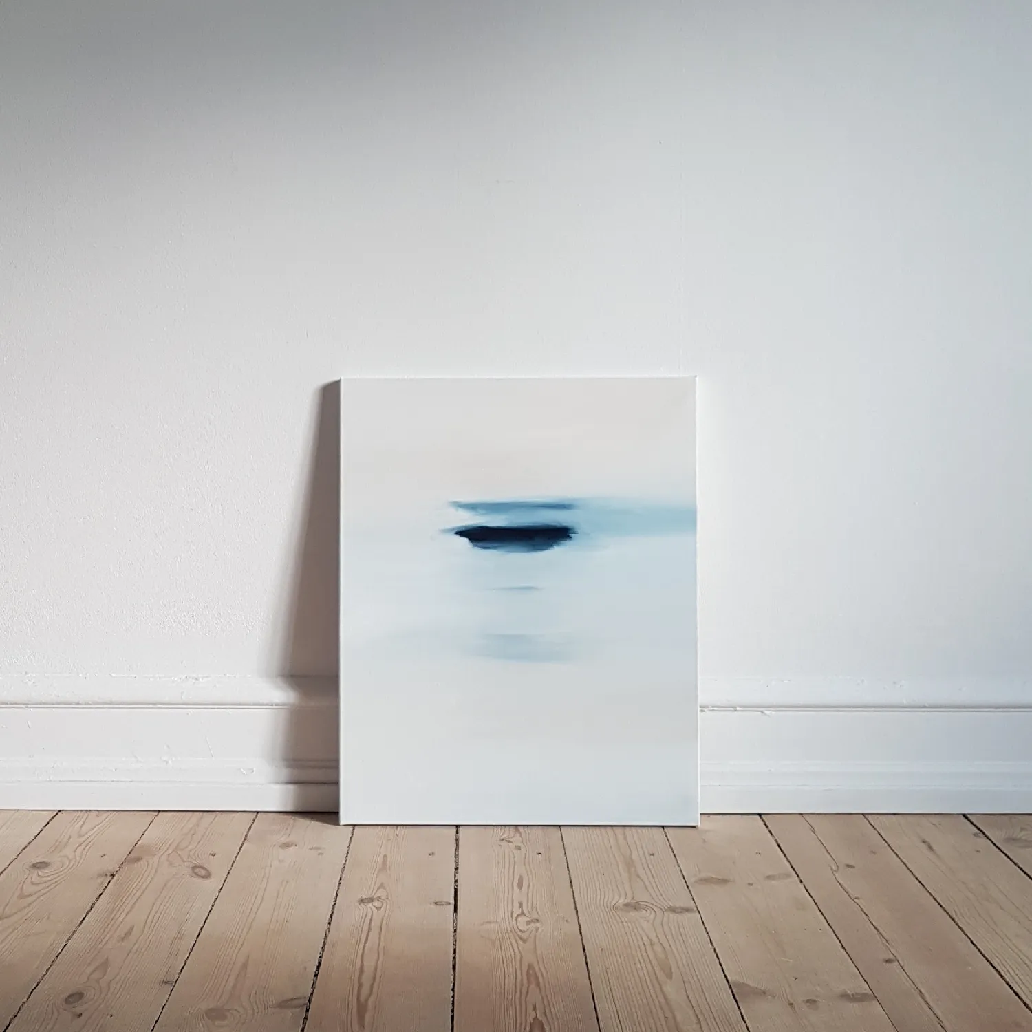 Untitled abstract oil painting on canvas.