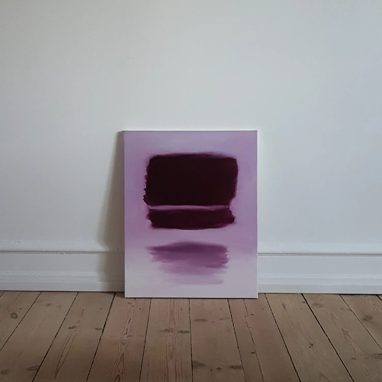 Untitled abstract oil painting on canvas.