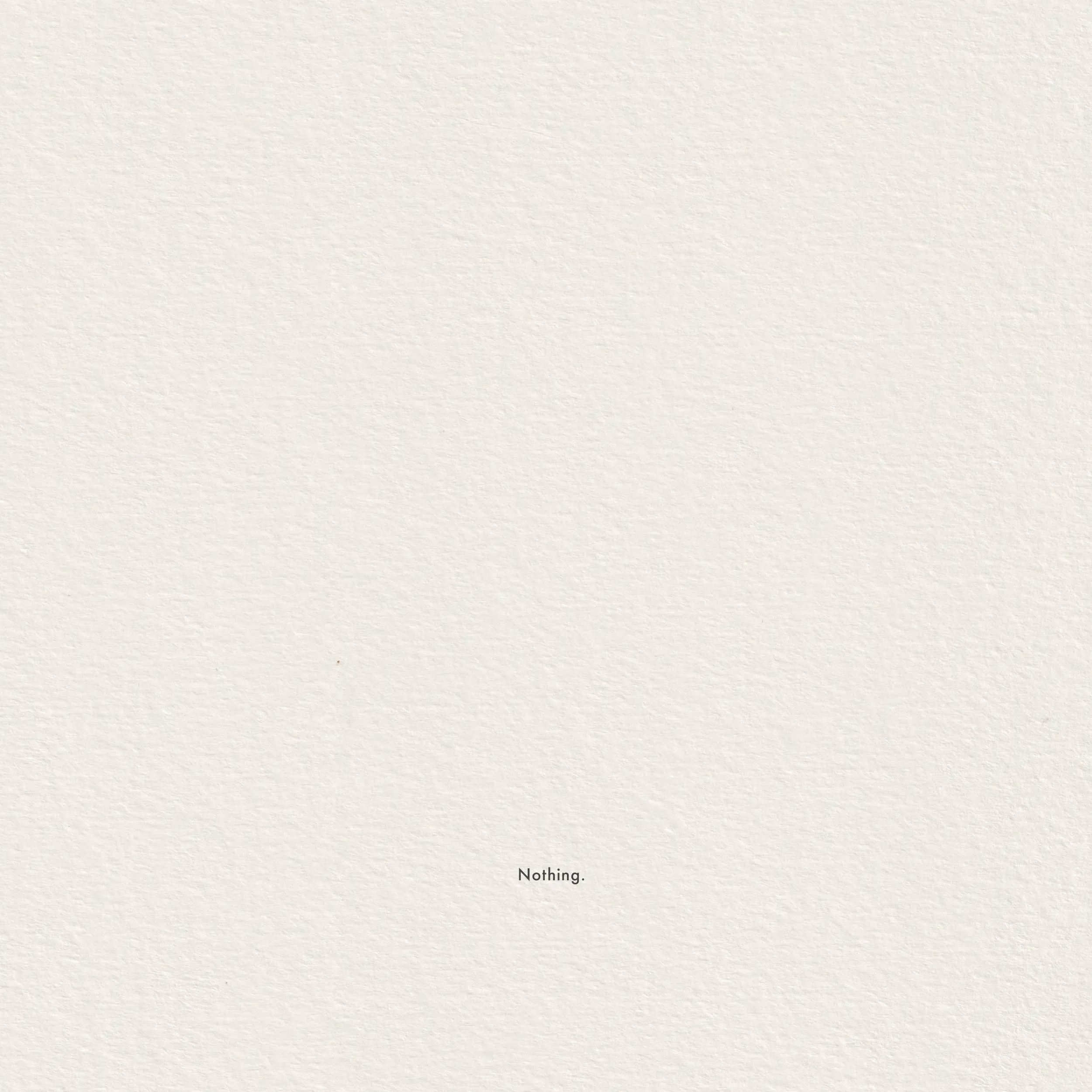 Pencil line drawing on paper, captioned 'Fighting entropy — Nothing.'