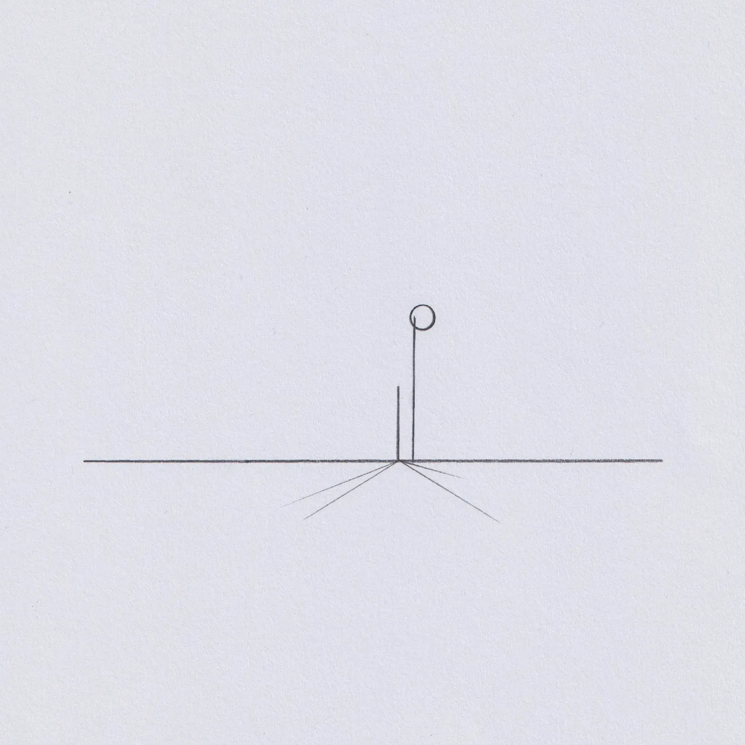 Minimal line drawing on paper.