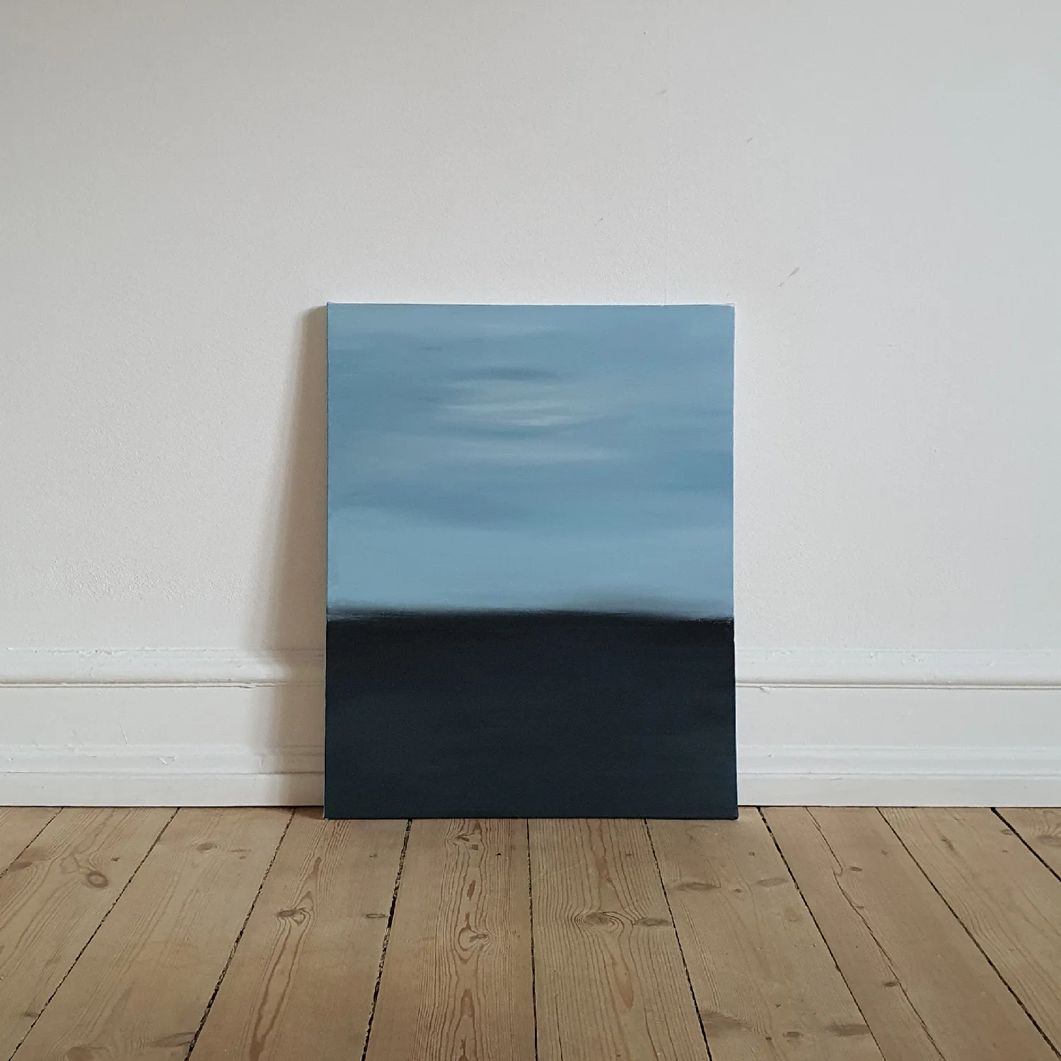 Untitled abstract oil painting on canvas.